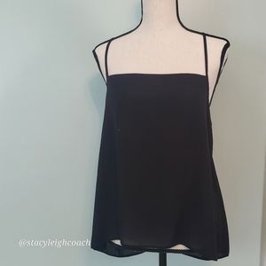 Asos  Womens Blouse Tank Black 12 Spaghetti strap
